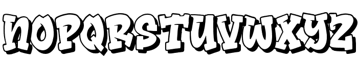 Bomber Squad Shadow Font LOWERCASE