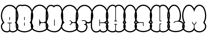 BomberThrow-Outline Font UPPERCASE