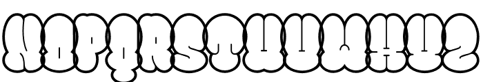BomberThrow-Outline Font UPPERCASE