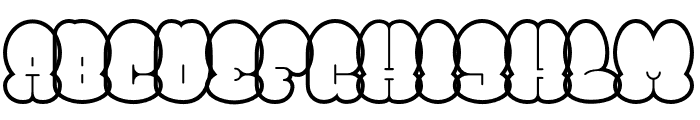BomberThrow-Outline Font LOWERCASE