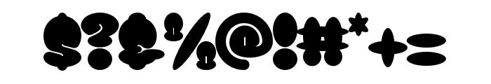 BomberThrow-Regular Font OTHER CHARS