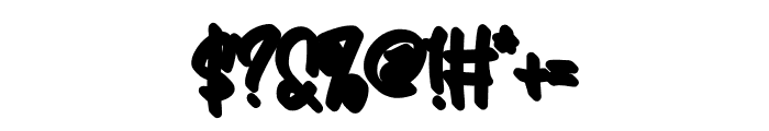 Bomberboy Shadow Font OTHER CHARS