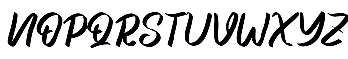 Bomster Italic Regular Font UPPERCASE