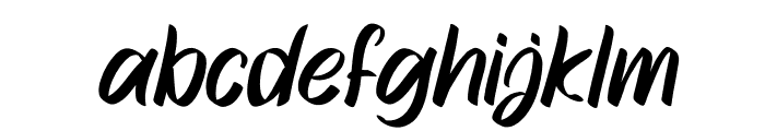 Bomster Italic Regular Font LOWERCASE