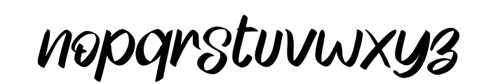 Bomster Italic Regular Font LOWERCASE