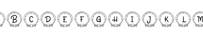 Bonapet Animal Monogram Regular Font LOWERCASE