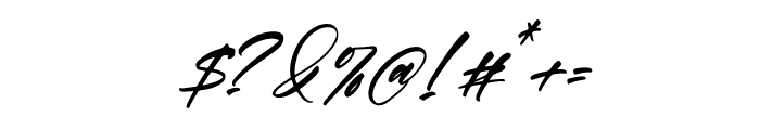 Bonbale Italic Font OTHER CHARS