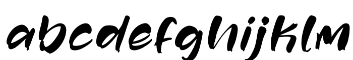 Bondela Gaiden Italic Font LOWERCASE