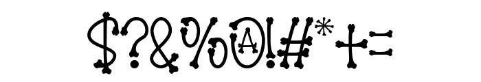 Bone Brush Font OTHER CHARS