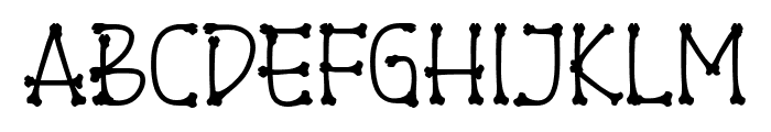 Bone Brush Font UPPERCASE
