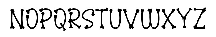 Bone Brush Font LOWERCASE