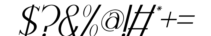 Bonefa Italic Font OTHER CHARS