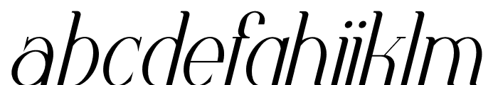 Bonefa Italic Font LOWERCASE