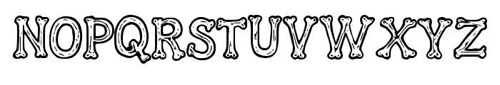 Bones By Squeeb Creativ Regular Font LOWERCASE