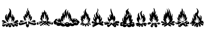 Bonfires and Hearth Font UPPERCASE