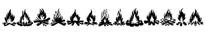 Bonfires and Hearth Font UPPERCASE