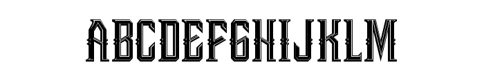 Bongoknian-Inline Font LOWERCASE