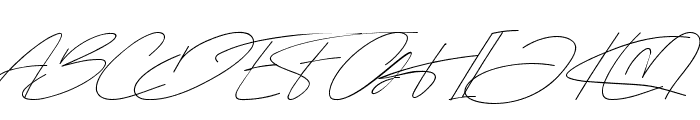 Bonista Signature Regular Font UPPERCASE