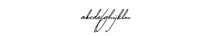 Bonista Signature Regular Font LOWERCASE