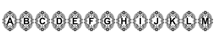 Bonita Monogram Font LOWERCASE