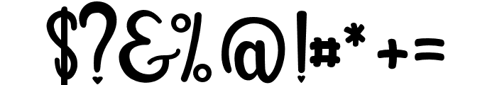 Bonita-Regular Font OTHER CHARS