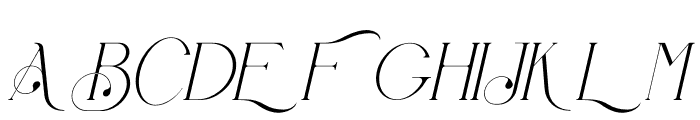 Bontias Italic Font UPPERCASE
