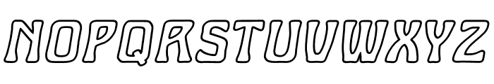 Boogie Down Outlined Italic Font LOWERCASE