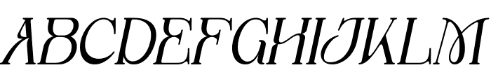 Boogo Italic Font UPPERCASE