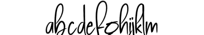 Book Signature Font LOWERCASE