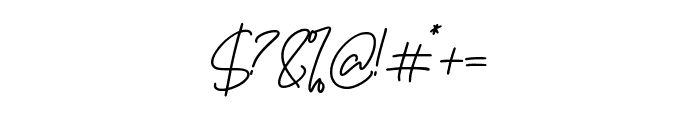Boostard Signature Font OTHER CHARS