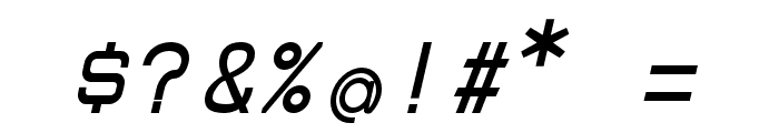 Borgen Bold Oblique Font OTHER CHARS