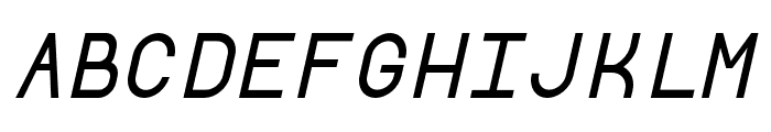 Borgen Bold Oblique Font UPPERCASE