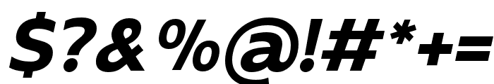 Boriboon Bold Italic Font OTHER CHARS