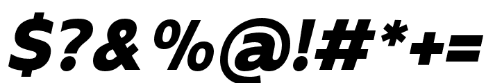 Boriboon ExtraBold Italic Font OTHER CHARS