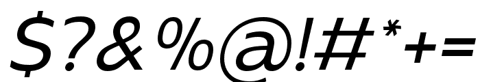 Boriboon Italic Font OTHER CHARS