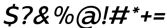Boriboon Medium Italic Font OTHER CHARS