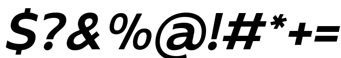 Boriboon SemiBold Italic Font OTHER CHARS