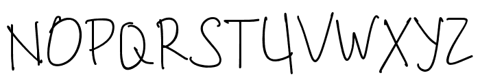 Boring Marker Regular Font UPPERCASE