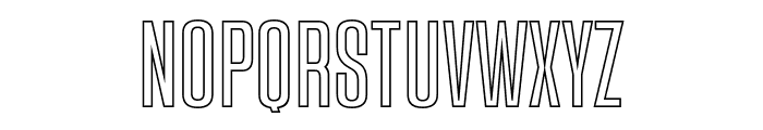 Bosku Outline Font LOWERCASE