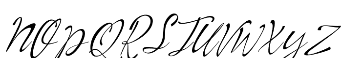 Bosline Italic Font UPPERCASE