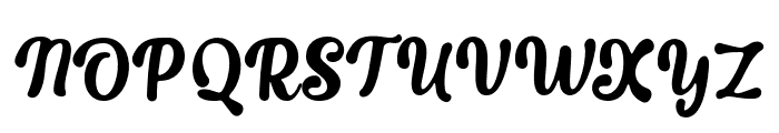 Bosnia Script Regular Font UPPERCASE