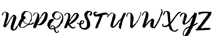 BostaryBrush Font UPPERCASE