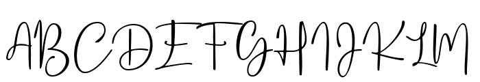 Bosthany Signature Font UPPERCASE
