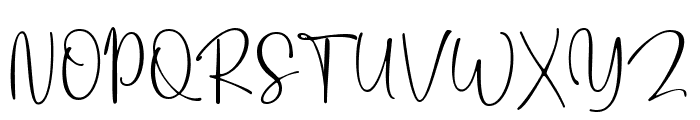 Bosthany Signature Font UPPERCASE