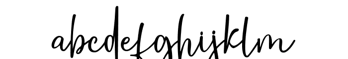 Bosthany Signature Font LOWERCASE