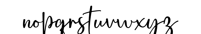 BosthanySignature Font LOWERCASE