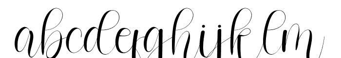 Bosthing Font LOWERCASE