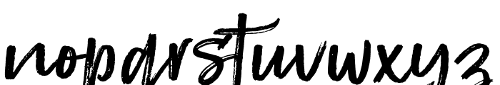 BostineBrush Font LOWERCASE