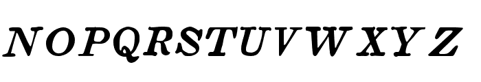 Boston 1851 Italic Bold Font UPPERCASE