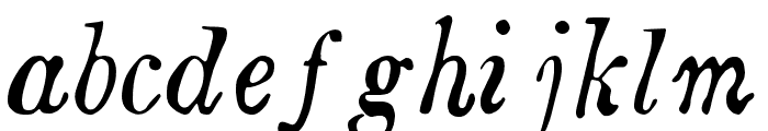 Boston 1851 Italic Condensed Font LOWERCASE